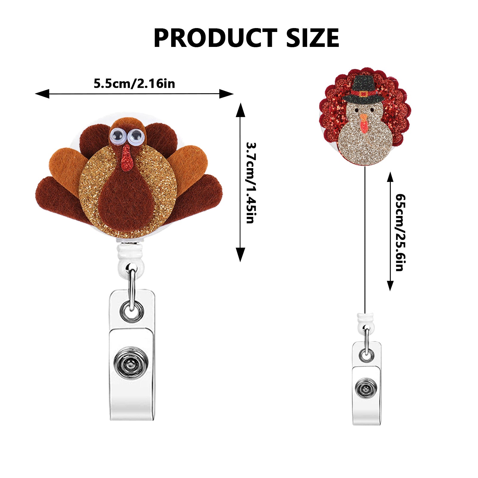 Wholesale Thanksgiving Retractable Roll-Up Badge